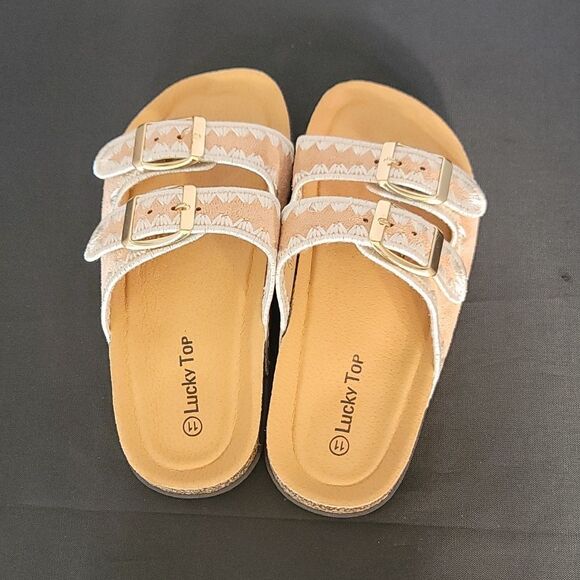 BRAND NEW LUCKY TOP PLATFORM TODDLER OPEN-TOE  CORK COMFORTABLE SANDAL - Picture 5 of 16